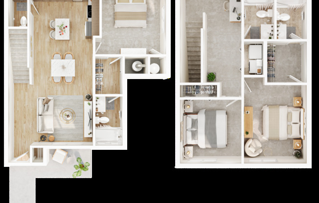 3 beds, 3.5 baths, 1,374 sqft, $1,650, Unit 4507-09