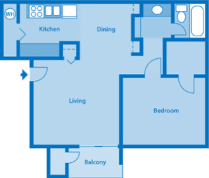 1 bed, 1 bath, 700 sqft, $840