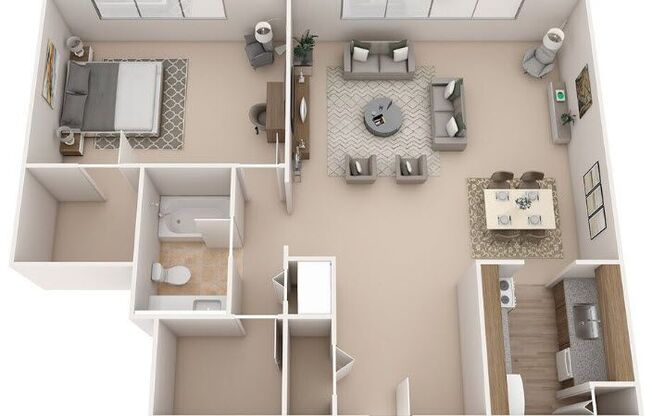 1 bed, 1 bath, 700 sqft, $1,619