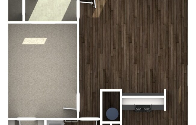 1 bed, 1 bath, 598 sqft, $860