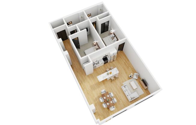 2 beds, 2 baths, 1,281 sqft, $1,945, Unit 8-108