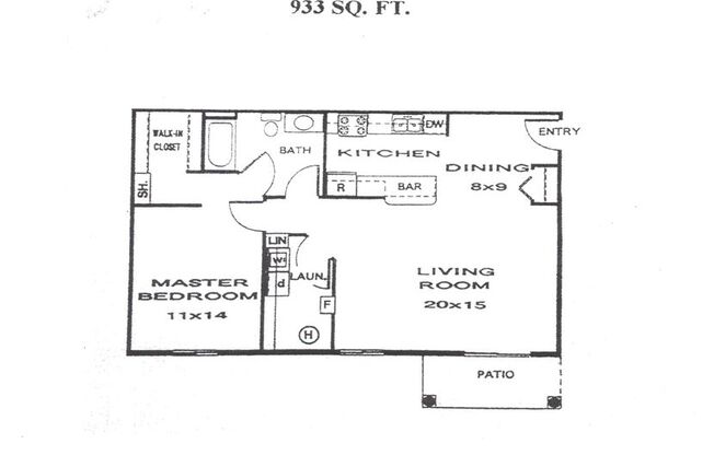 1 bed, 1 bath, 933 sqft, $1,299.99, Unit 2206-101