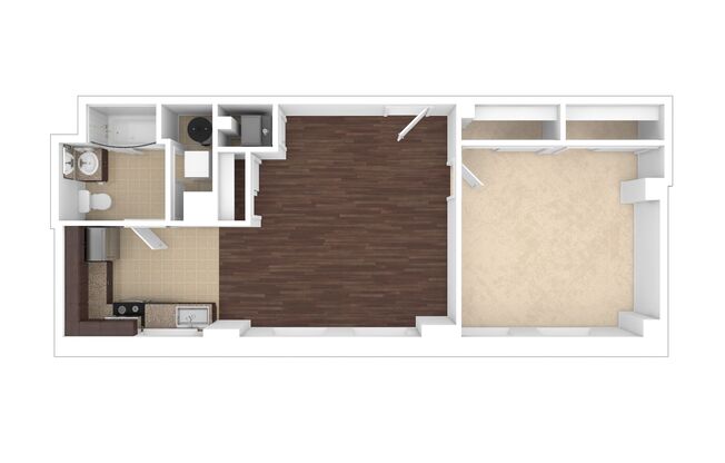 1 bed, 1 bath, 684 sqft, $2,495, Unit H-A07