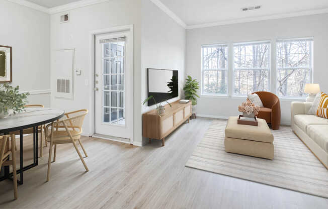 Living Room with Hard Surface Flooring