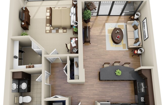 1 bed, 1 bath, 932 sqft, $2,958