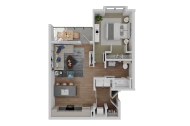 1 bed, 1 bath, 769 sqft, $1,700