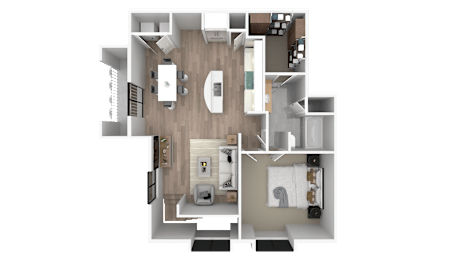 1 bed, 1 bath, 899 sqft, $1,469