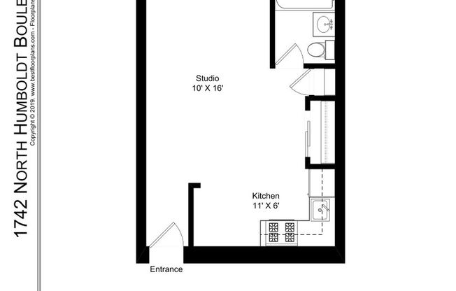 Studio, 1 bath, 386 sqft, $1,395, Unit 403