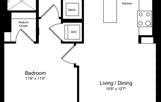 1 bed, 1 bath, 689 sqft, $2,510, Unit 1106