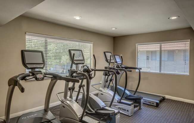 Gym at  Canyon Club Apartments, Upland, California