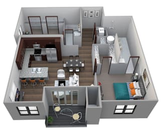 2 beds, 2 baths, 1,165 sqft, $1,715