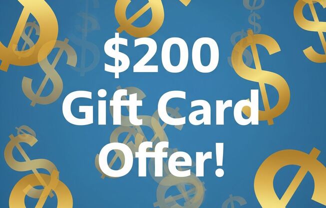 $200 Visa gift card offer!