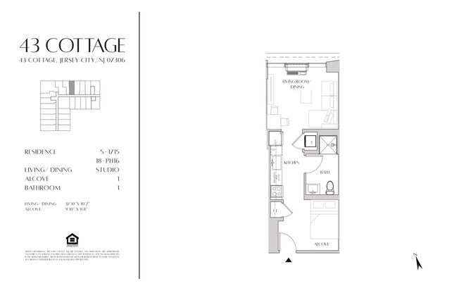 Studio, 1 bath, 416 sqft, $2,425, Unit 604