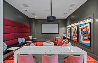 a conference room with a table and chairs at Altis Grand Suncoast Apartments, Florida