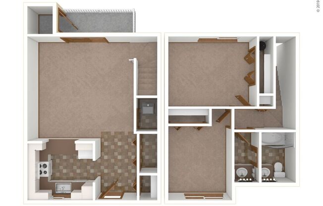 2 beds, 1 bath, 850 sqft, $1,321