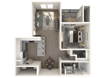 1 bed, 1 bath, 792 sqft, $1,595