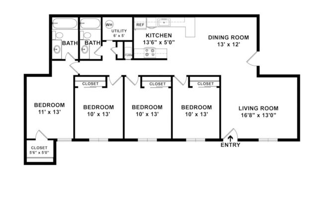 4 beds, 2 baths, 1,750 sqft, $2,163