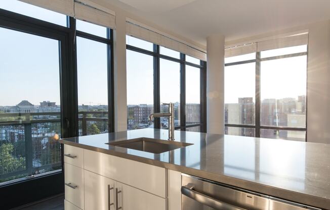 Kitchen with DC View at Berkshire 15, Washington, DC