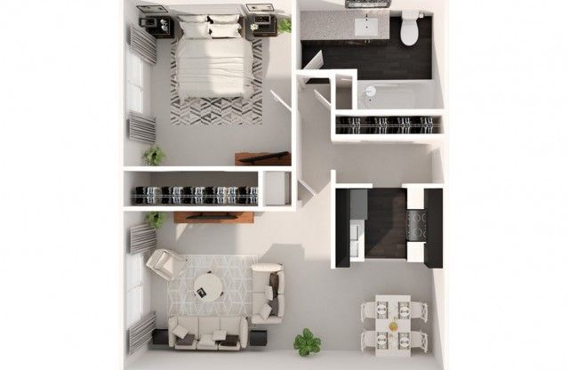 1 bed, 1 bath, 705 sqft, $1,204