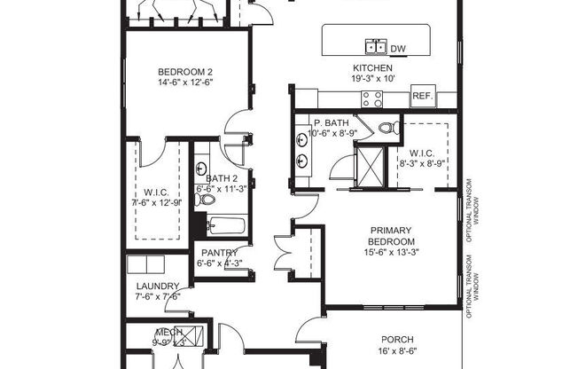 2 beds, 2 baths, 2,193 sqft, $3,075