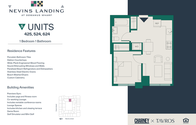 1 bed, 1 bath, $4,100, Unit 624