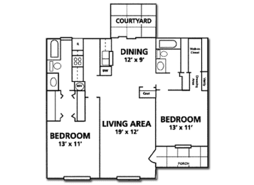 2 beds, 2 baths, 1,139 sqft, $1,607