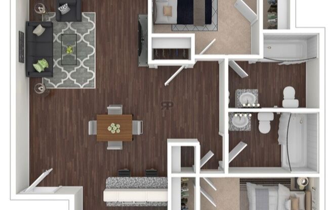 2 beds, 2 baths, 950 sqft, $1,475, Unit 237