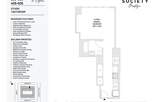 Studio, 1 bath, 463 sqft, $3,795, Unit 203