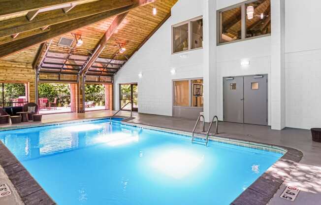 Stratford Wood Apartments and Townhomes in Minnetonka, MN Photo of the indoor swimming pool at our apartments