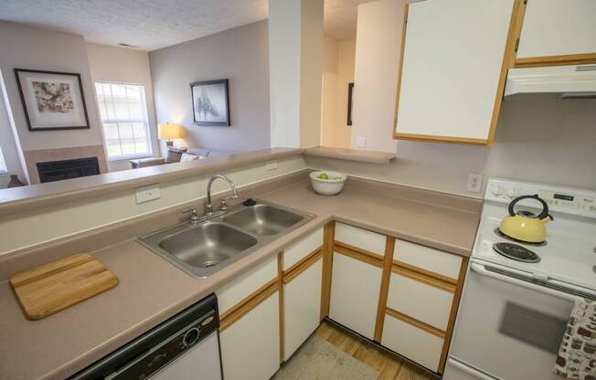 Fully Equipped Kitchen at Steeplechase at Shiloh Crossing, Avon, Indiana