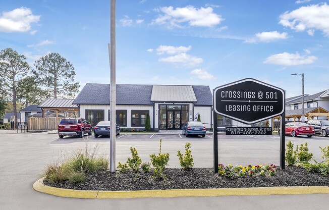 Unveil the charm of Crossings @ 501 Apartments, where modern design meets inviting hospitality. Explore our stylish leasing office and vibrant community atmosphere. Take the first step towards your new home today!