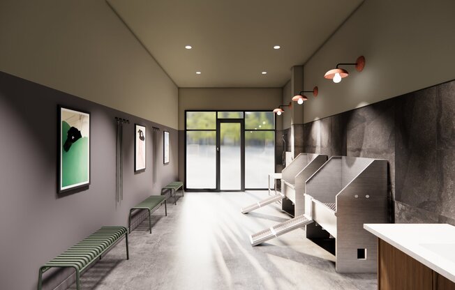 Modera Higley Commons is a pet-friendly community offering a convenient pet spa and park.
