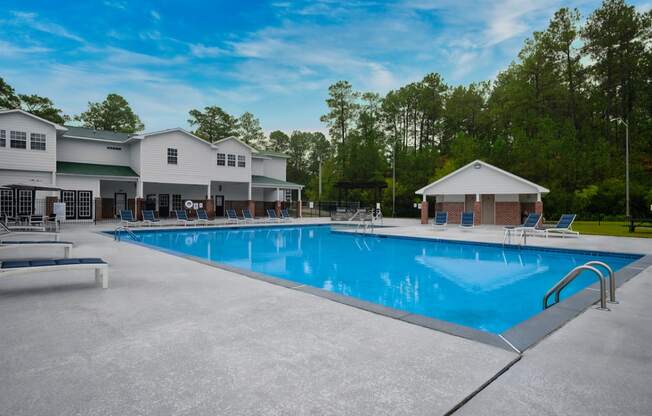 the swimming pool at our apartments