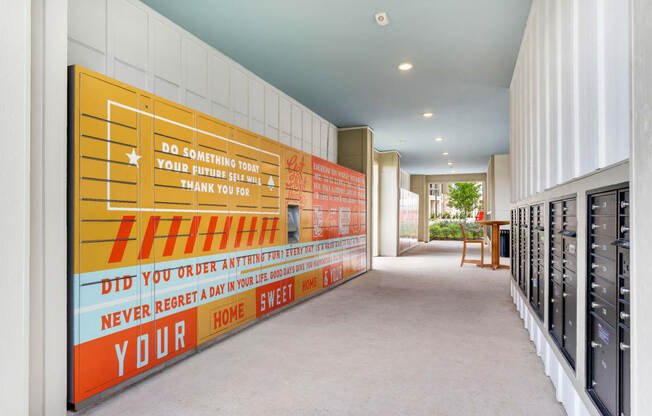 Convenient 24-Hour Access Package Lockers