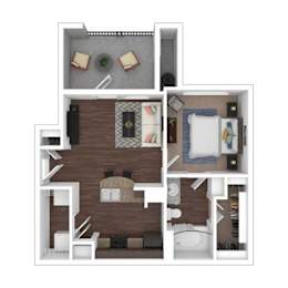 1 bed, 1 bath, 583 sqft, $944