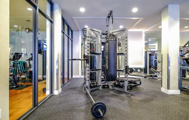 fitness center at Berkshire Coral Gables apartments