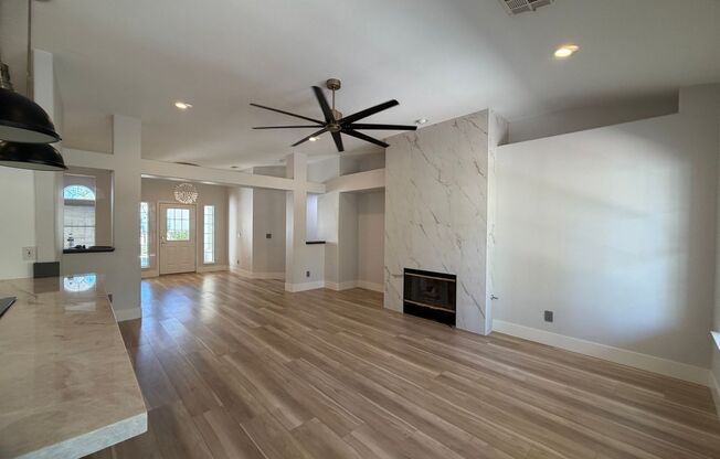 BEAUTIFULLY UPGRADED SINGLE FAMILY HOME - 3 BEDROOM, CORNER LOT WITH VAULTED CEILINGS