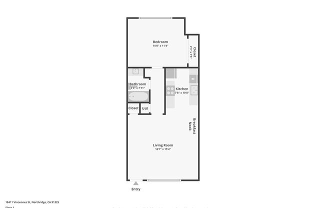 1 bed, 1 bath, 700 sqft, $1,798, Unit 52