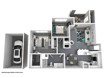 2 beds, 1 bath, 893 sqft, $1,665
