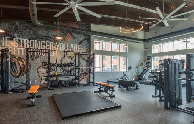 Fitness Center at luxury apartments in Hampton VA