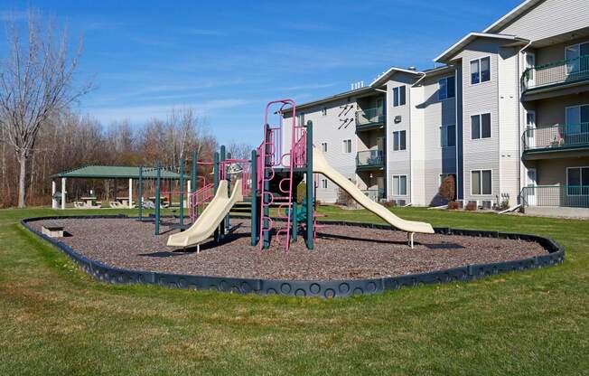 Outdoor playground next to the outdoor picnic area.