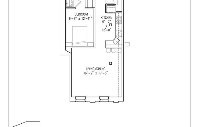 1 bed, 1 bath, 773 sqft, $1,696, Unit 213