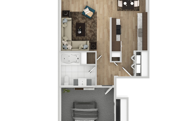 1 bed, 1 bath, 725 sqft, $1,449, Unit 182-044