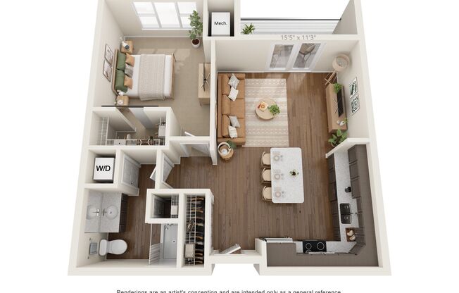 1 bed, 1 bath, 758 sqft, $1,394, Unit 143-125