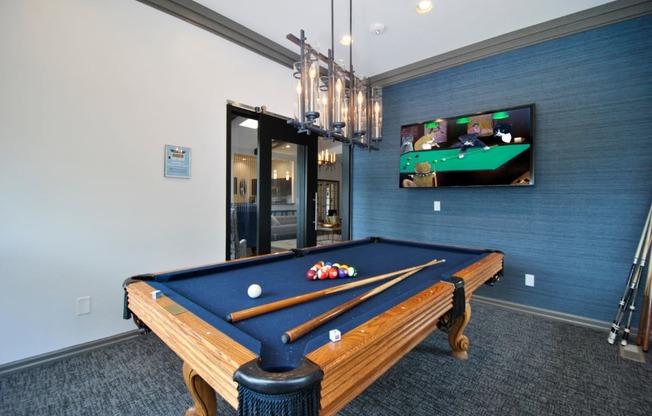 Game Lounge with Billiards at The Haven of Ann Arbor, Ann Arbor, Michigan