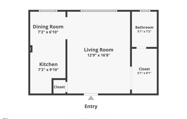 Studio, 1 bath, $1,295, Unit 207
