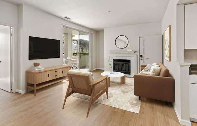 Living Room with Hard Surface Flooring