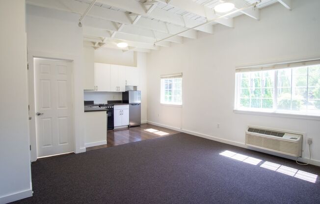 Bright 2nd Floor Corner Studio w/Modern Appliances, A/C, + D/W!