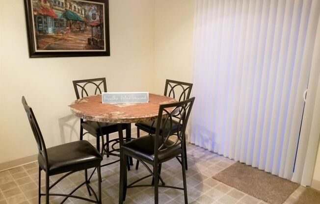 Northpoint Apartments Model Dining Room