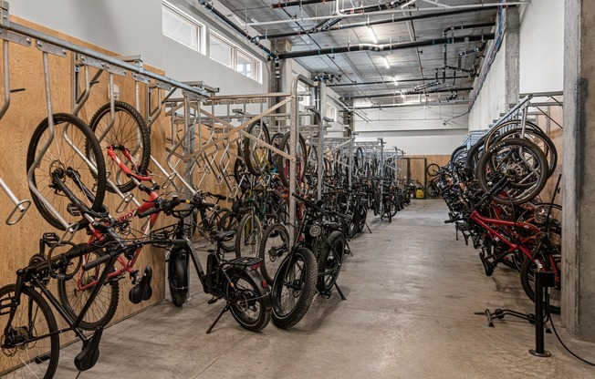 Bicycle Storage at The Hixon Apartments